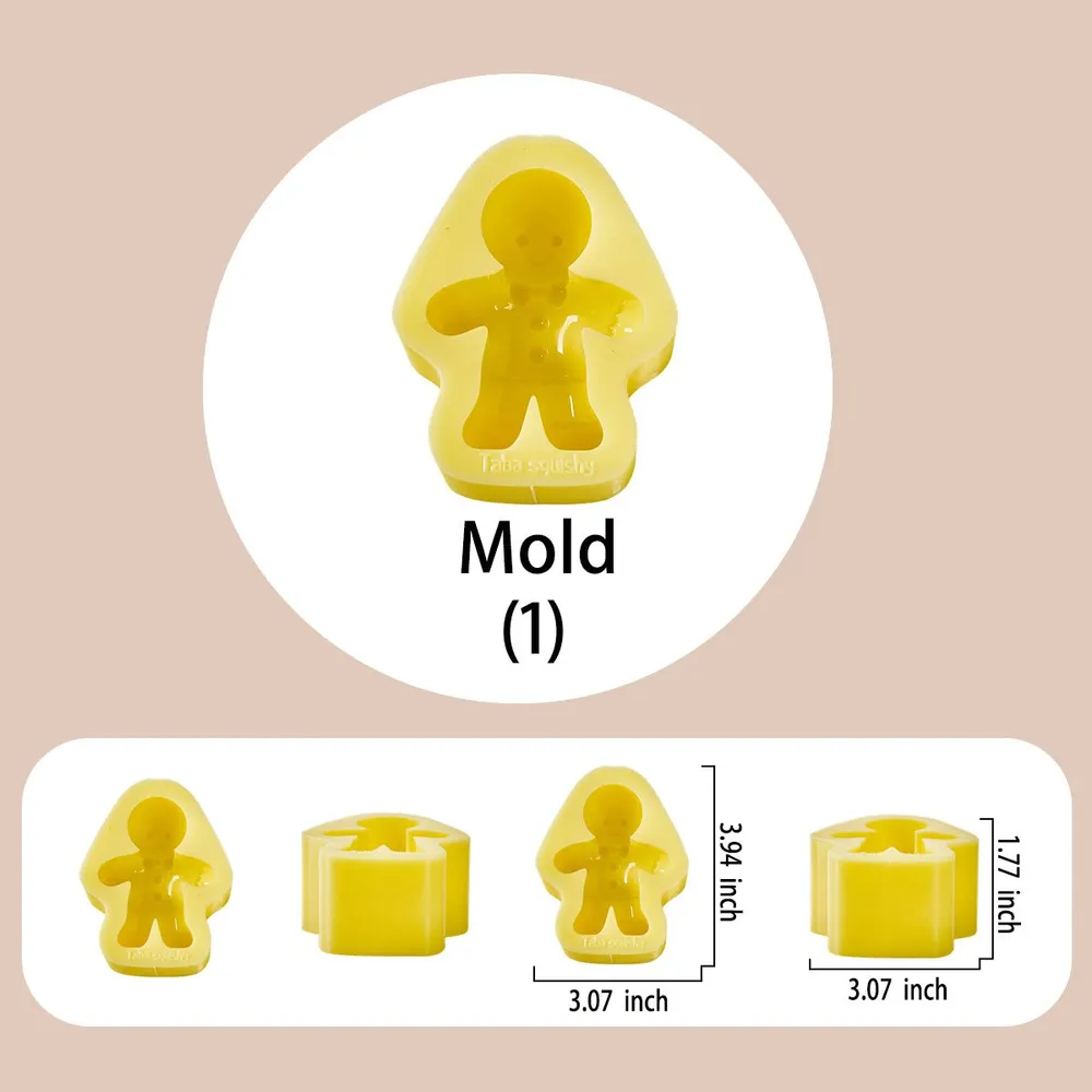 Gingerbread Boy Taba Squishy DIY Mold Set — photo 3
