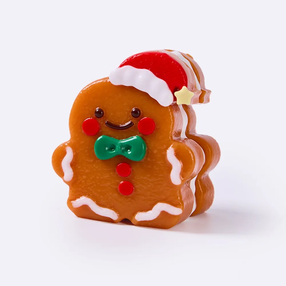 Gingerbread Man with Christmas Hat Taba Squishy — photo 2