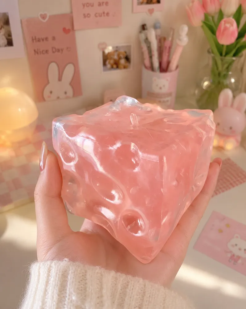 Glacial Cheese Squishy Fill (Zero bounce-back) Squish Fidget Toy