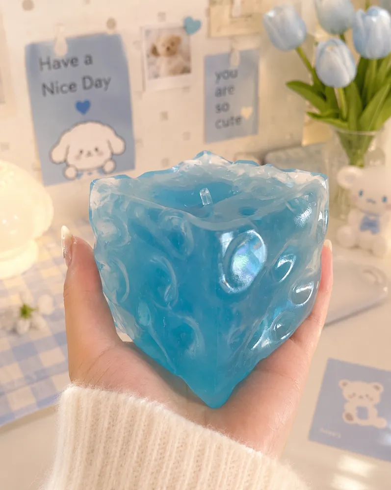 Glacial Cheese Squishy Fill (Zero bounce-back) Squish Fidget Toy — photo 2