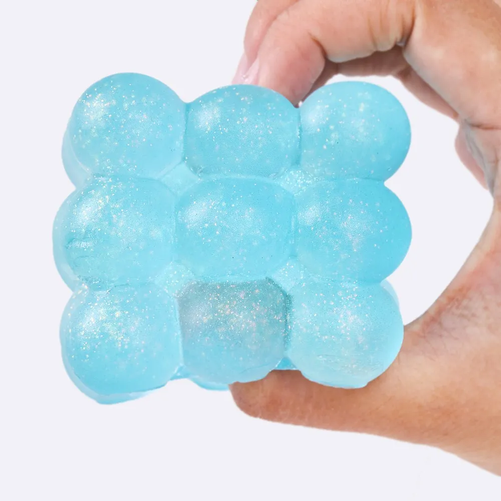 Glitter Blue Ice Cube Taba Squishy — photo 4