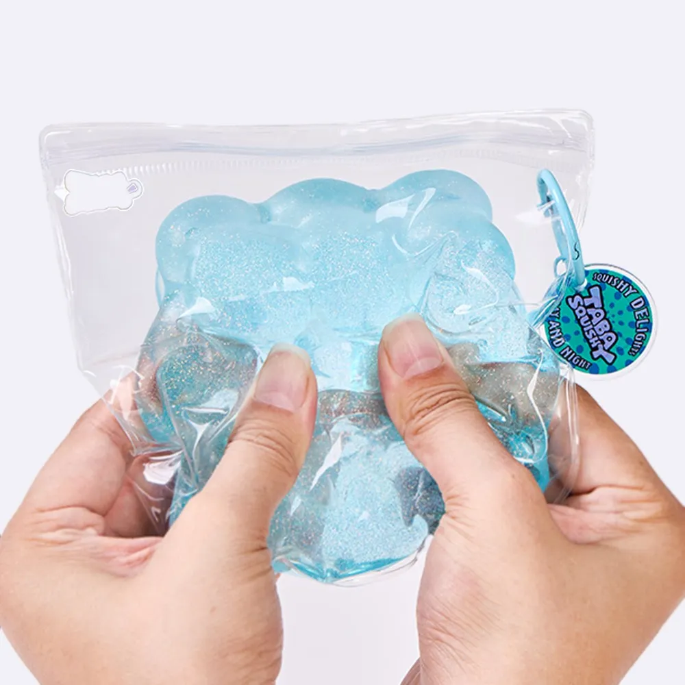 Glitter Blue Ice Cube Taba Squishy — photo 5