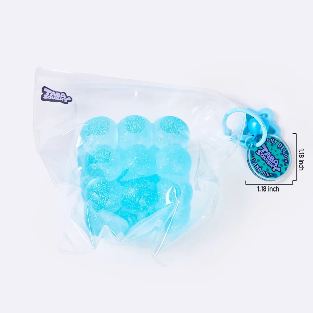 Glitter Blue Ice Cube Taba Squishy — photo 6