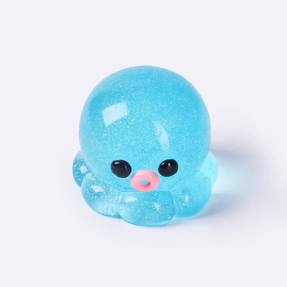 Glitter Blue Octopus Taba Squishy