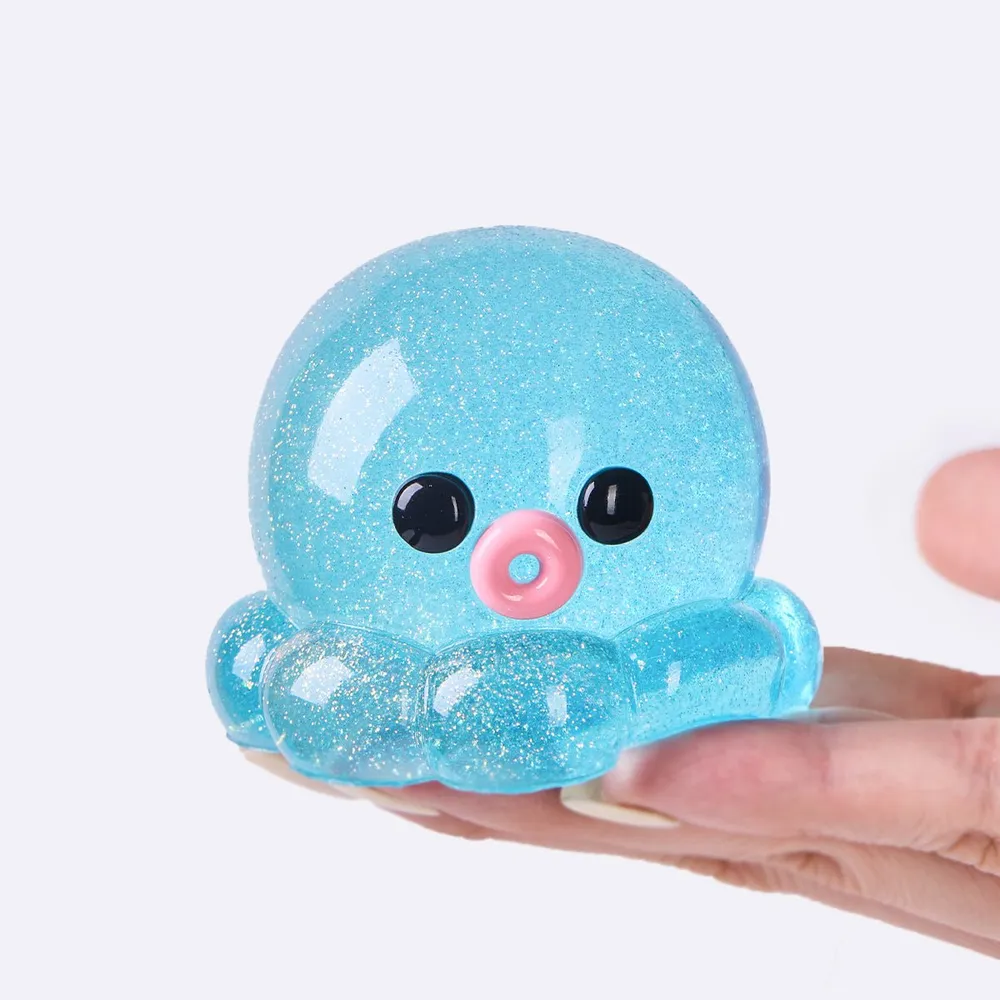 Glitter Blue Octopus Taba Squishy — photo 4