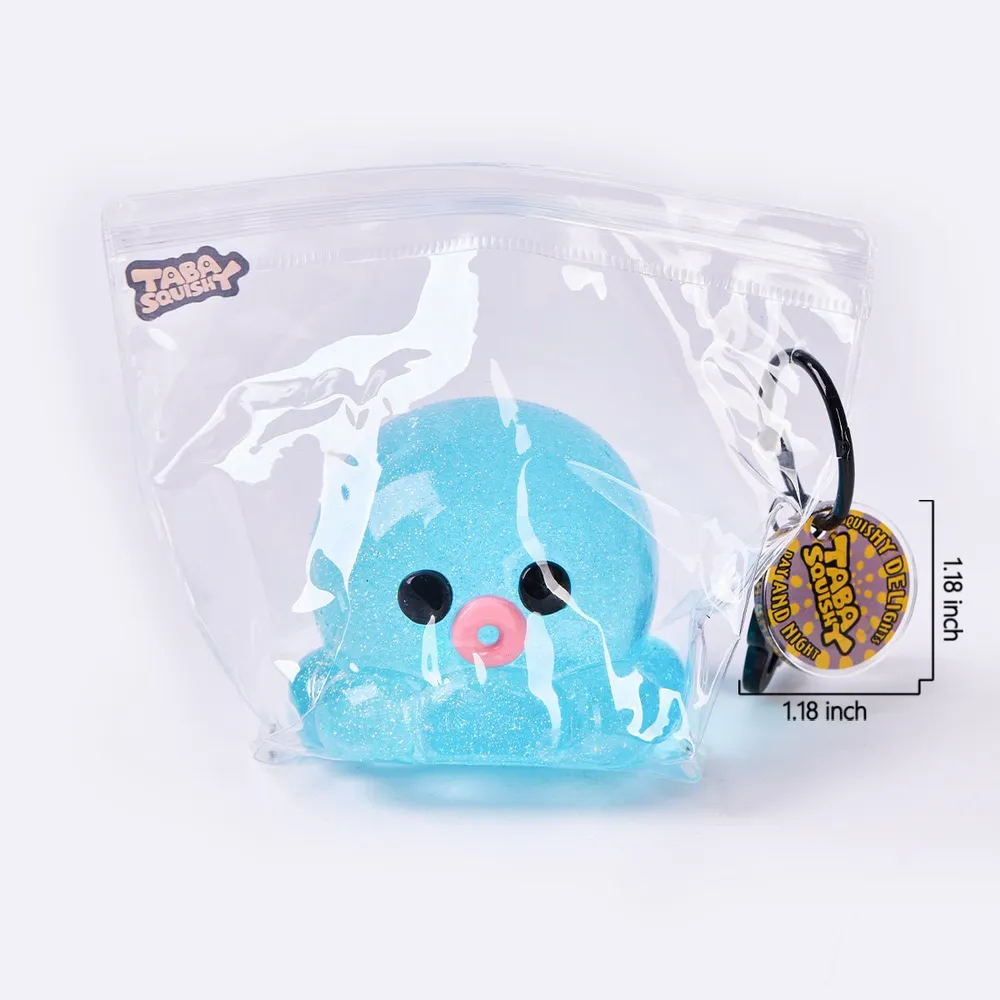 Glitter Blue Octopus Taba Squishy — photo 6