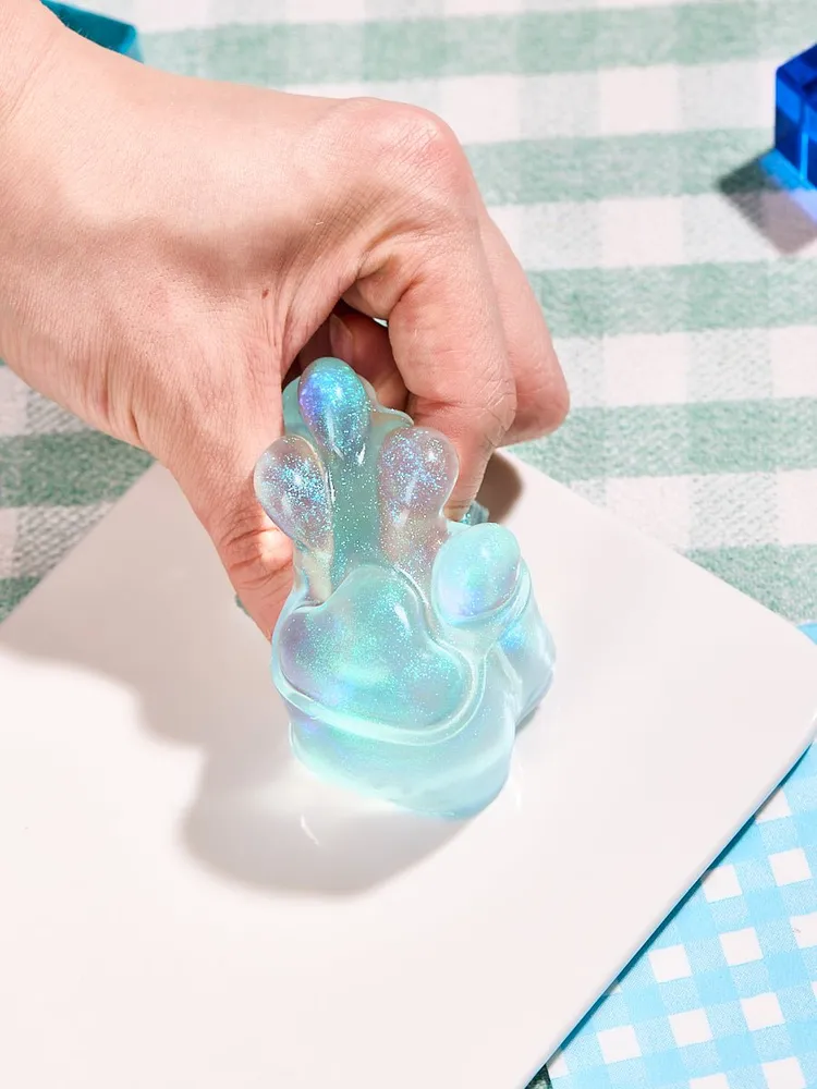 Glitter Blue Paw Taba Squishy — photo 5