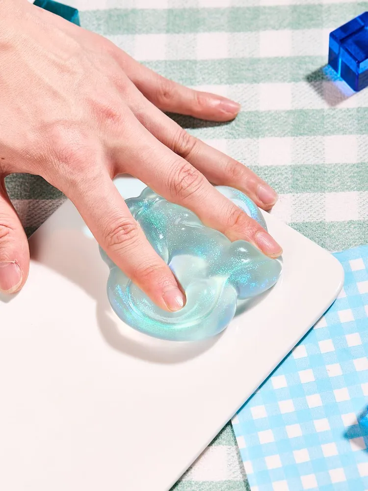 Glitter Blue Paw Taba Squishy — photo 6