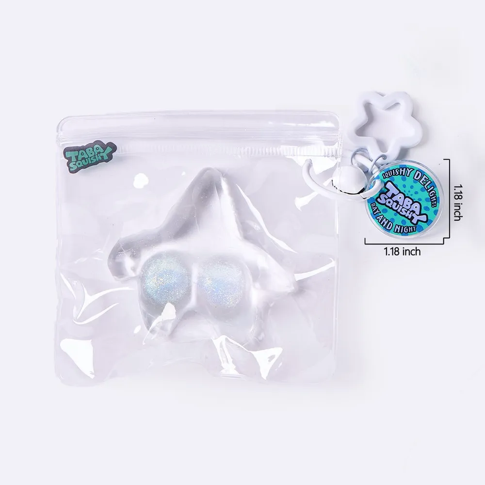 Glitter Clear-blue Starfish Taba Squishy — photo 5
