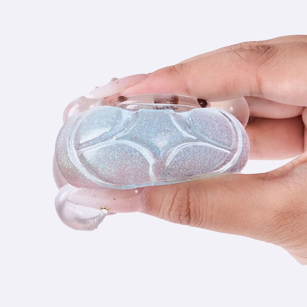 Glitter Clear-blue Turtle Taba Squishy — photo 2