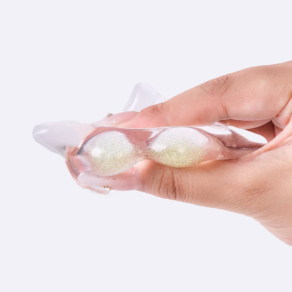 Glitter Clear-green Starfish Taba Squishy — photo 2
