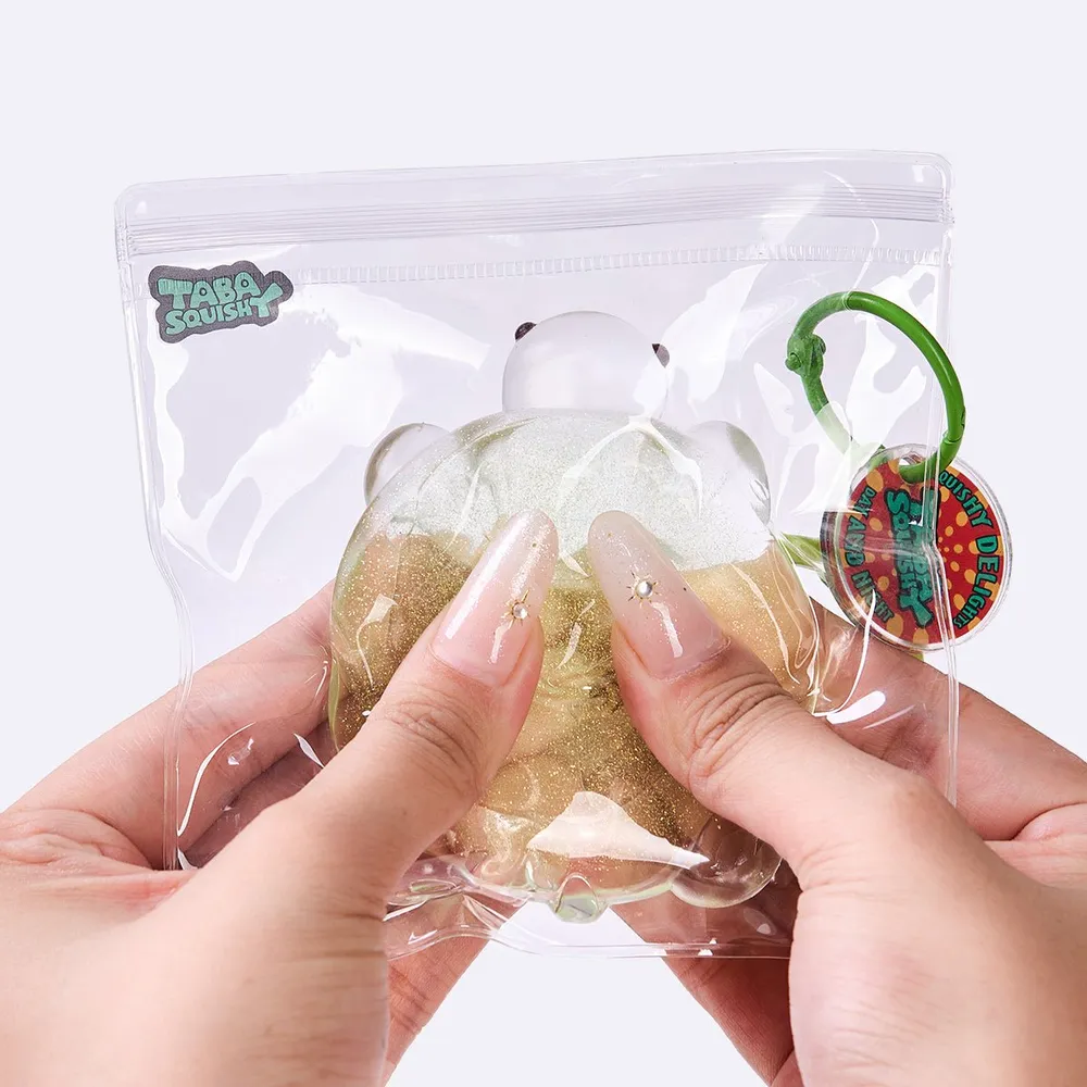 Glitter Clear-green Turtle Taba Squishy — photo 6
