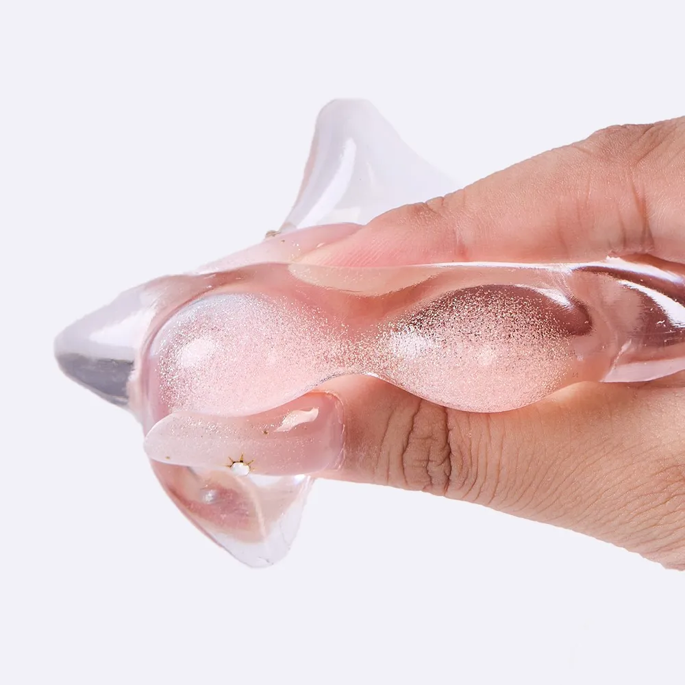 Glitter Clear-orange Starfish Taba Squishy — photo 2