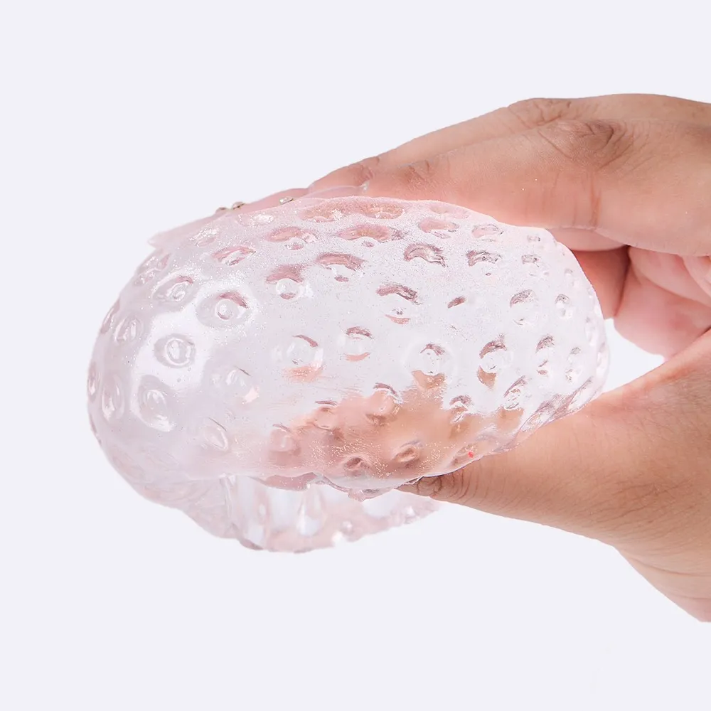 Glitter Clear-orange Strawberry Taba Squishy — photo 2