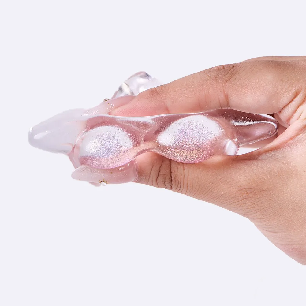 Glitter Clear-pink Starfish Taba Squishy — photo 2