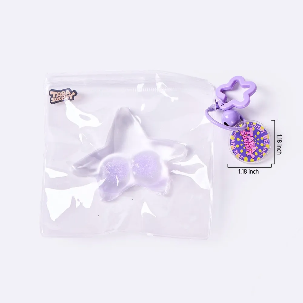 Glitter Clear-purple Starfish Taba Squishy — photo 5