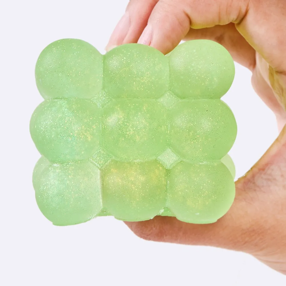 Glitter Green Ice Cube Taba Squishy — photo 4