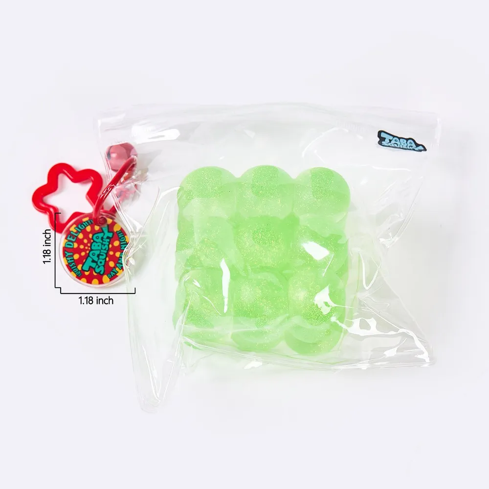 Glitter Green Ice Cube Taba Squishy — photo 6