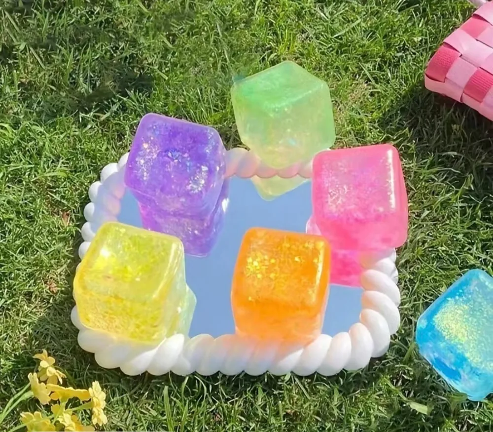 Glitter Ice Cube Squishy