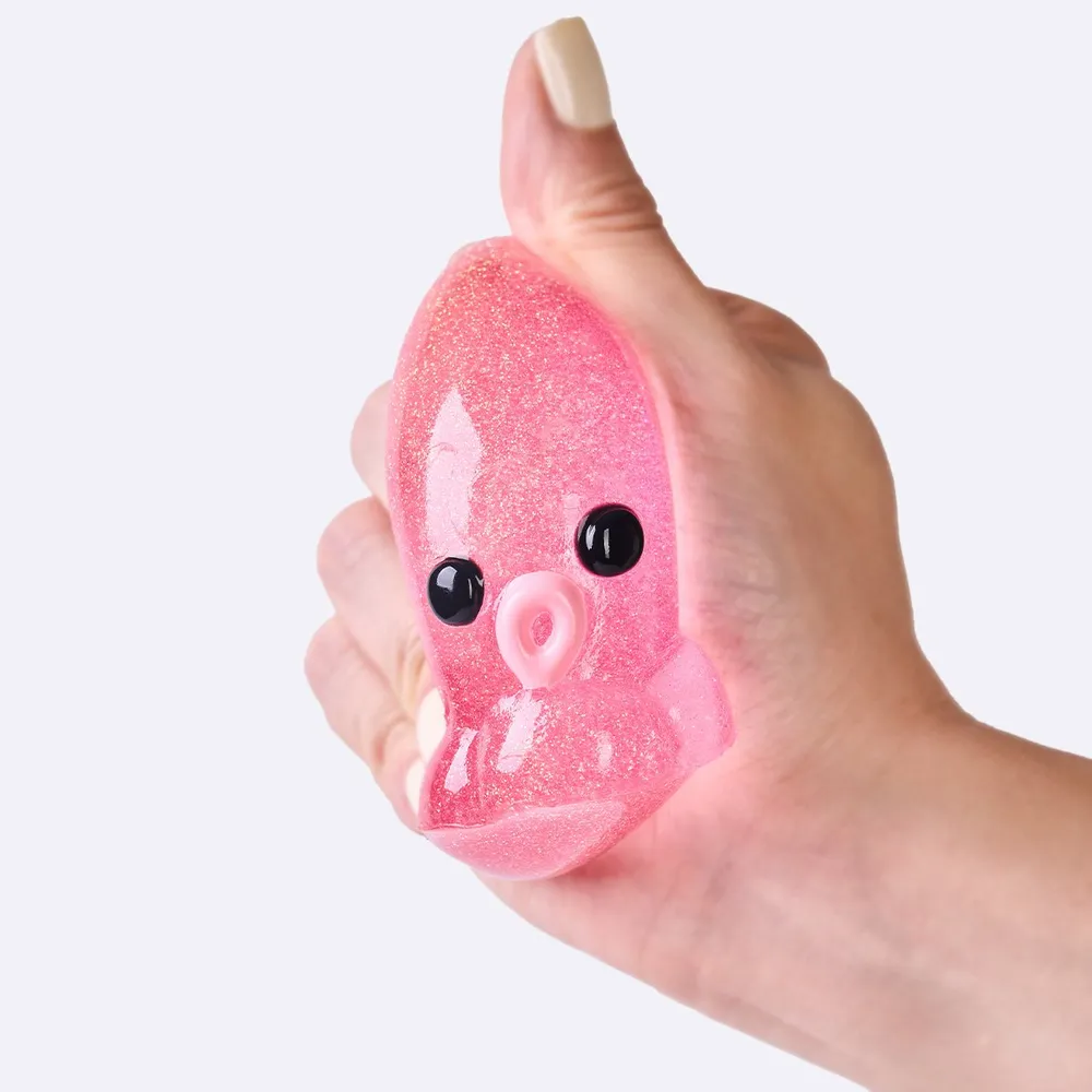Glitter Pink Octopus Taba Squishy — photo 2