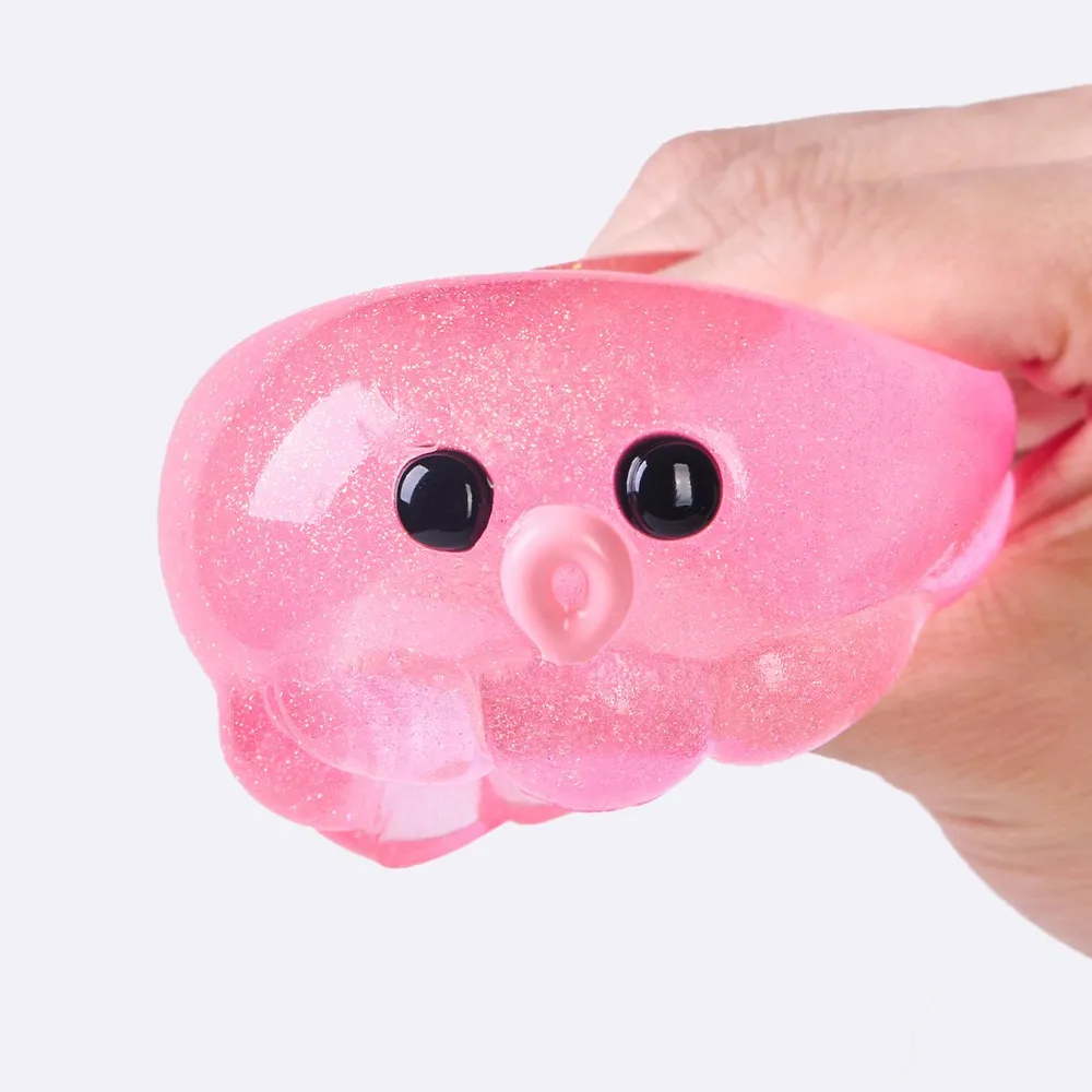 Glitter Pink Octopus Taba Squishy — photo 3