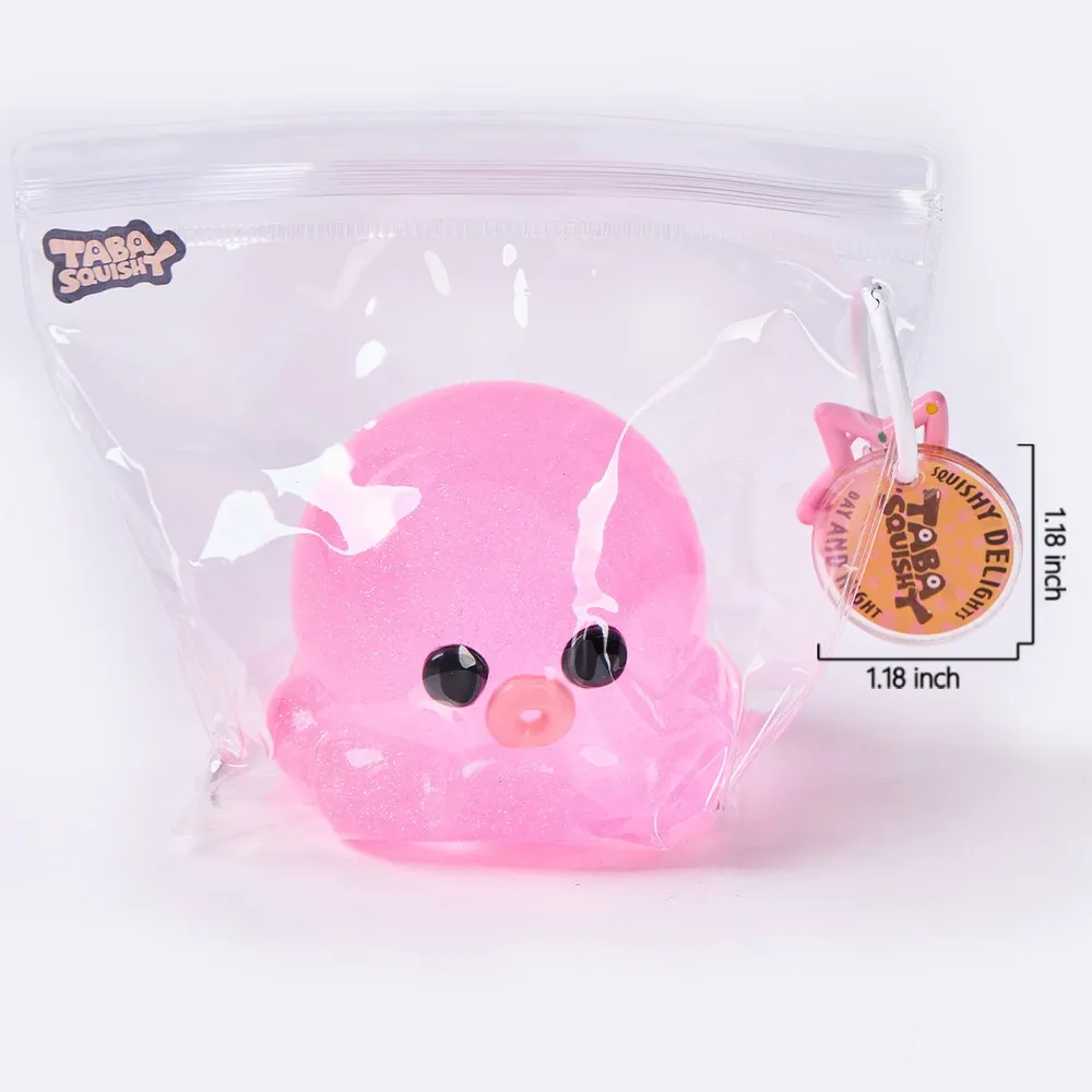 Glitter Pink Octopus Taba Squishy — photo 6