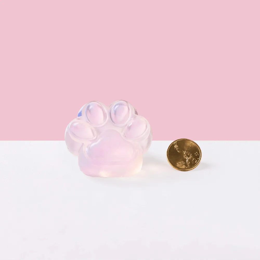 Glitter Pink Paw Taba Squishy — photo 2