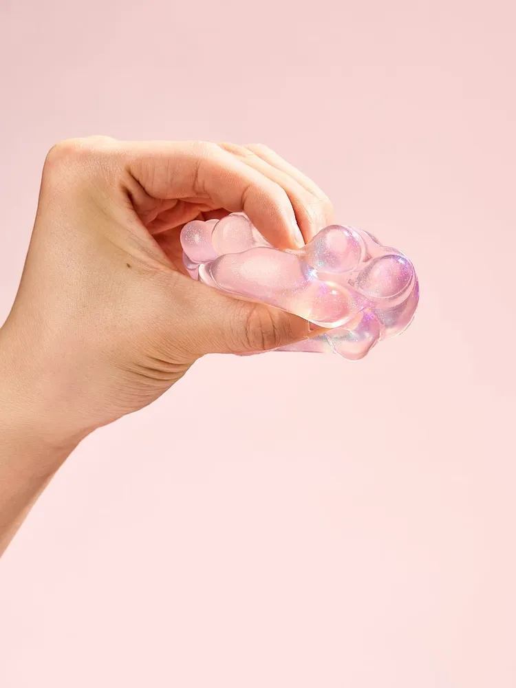 Glitter Pink Paw Taba Squishy — photo 4