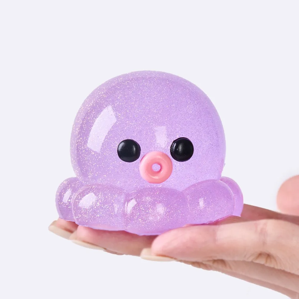 Glitter Purple Octopus Taba Squishy — photo 3
