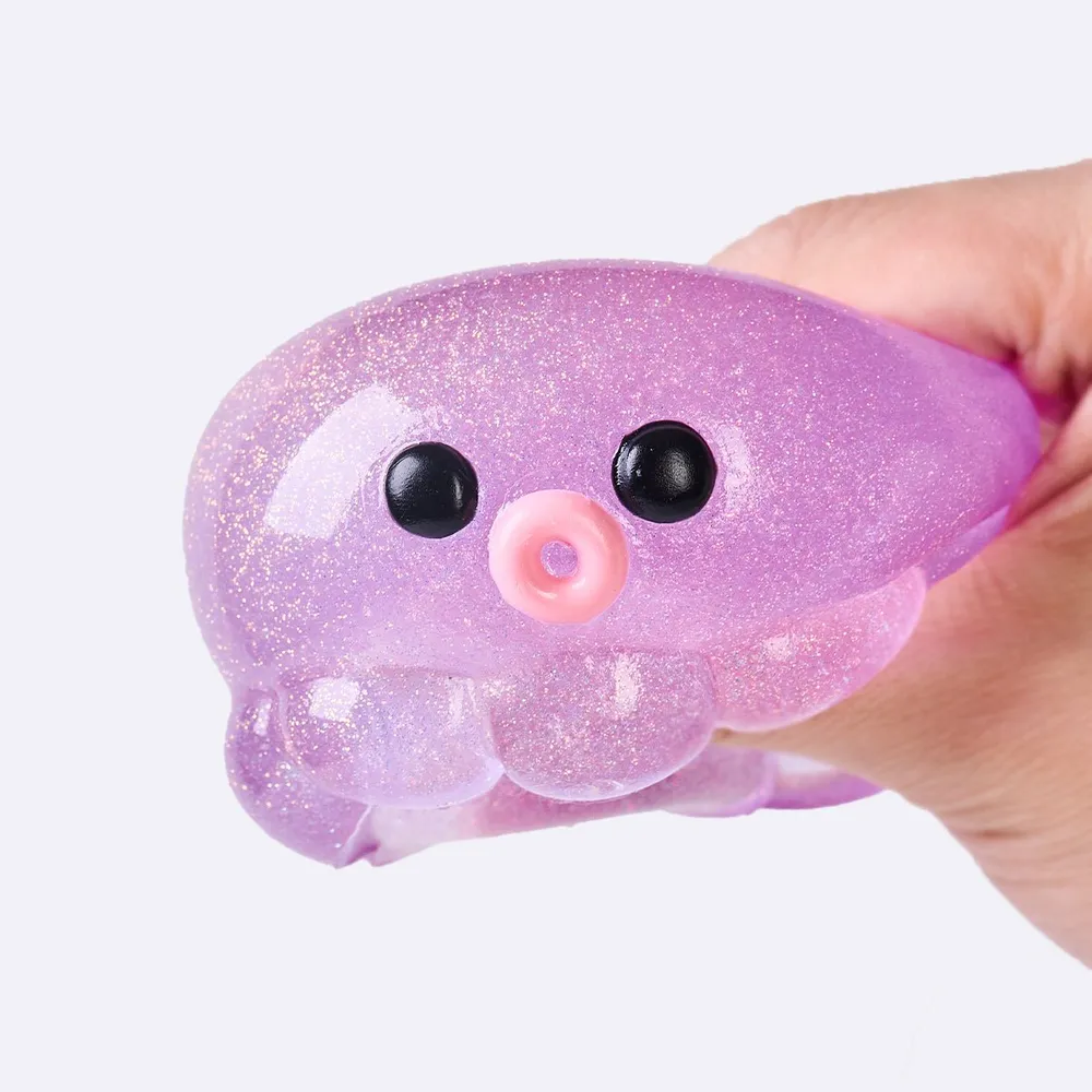 Glitter Purple Octopus Taba Squishy — photo 4