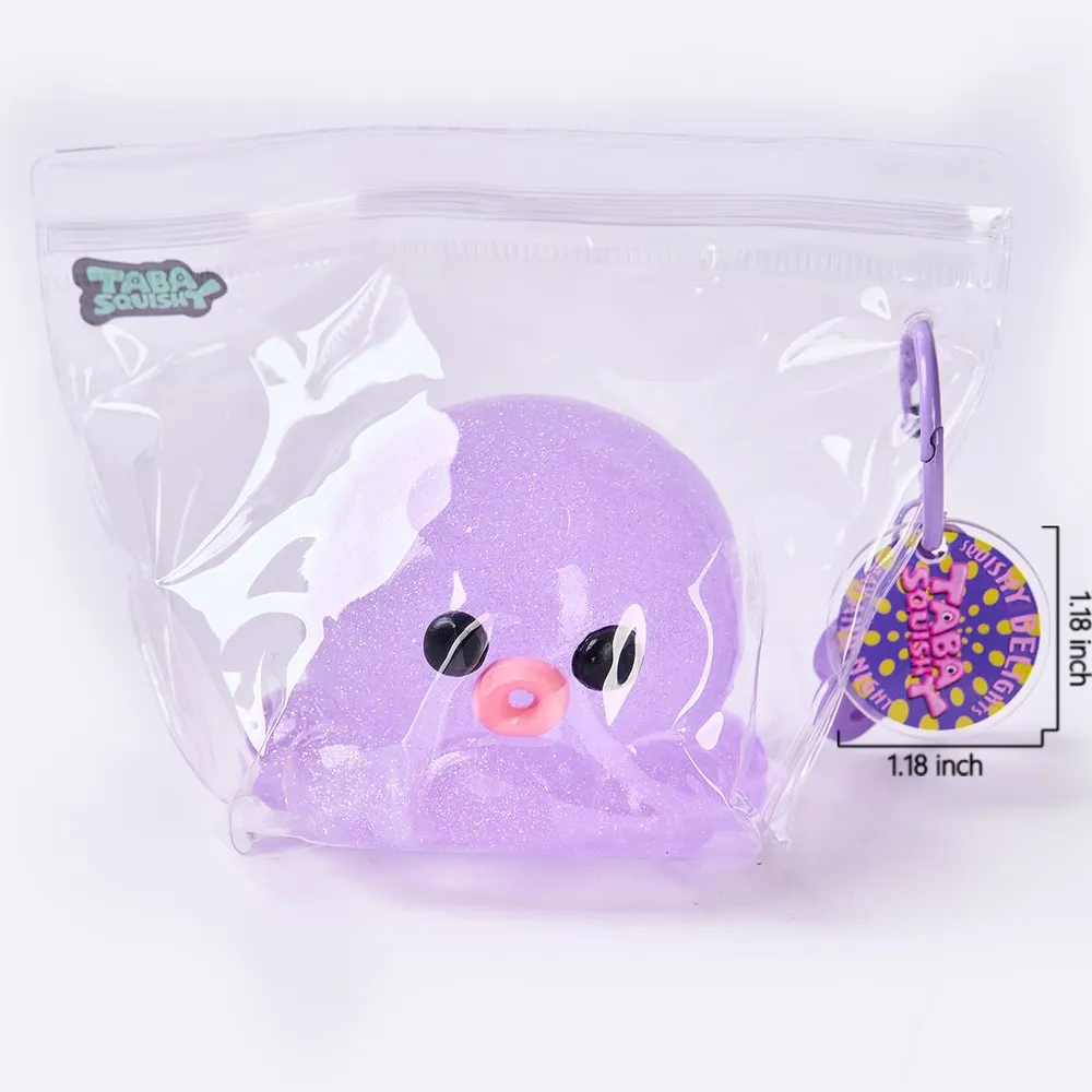 Glitter Purple Octopus Taba Squishy — photo 6