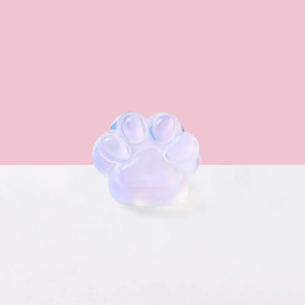 Glitter Purple Paw Taba Squishy