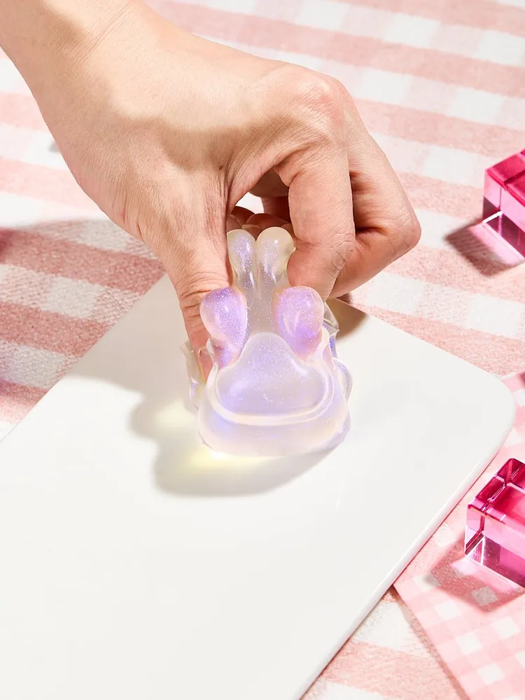 Glitter Purple Paw Taba Squishy — photo 5