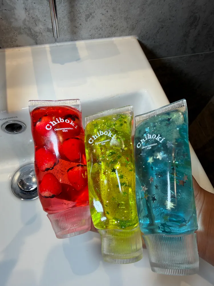Glitter Tooth Paste Squishy Moldable(Zero bounce-back) Squish Fidget Toy — photo 2