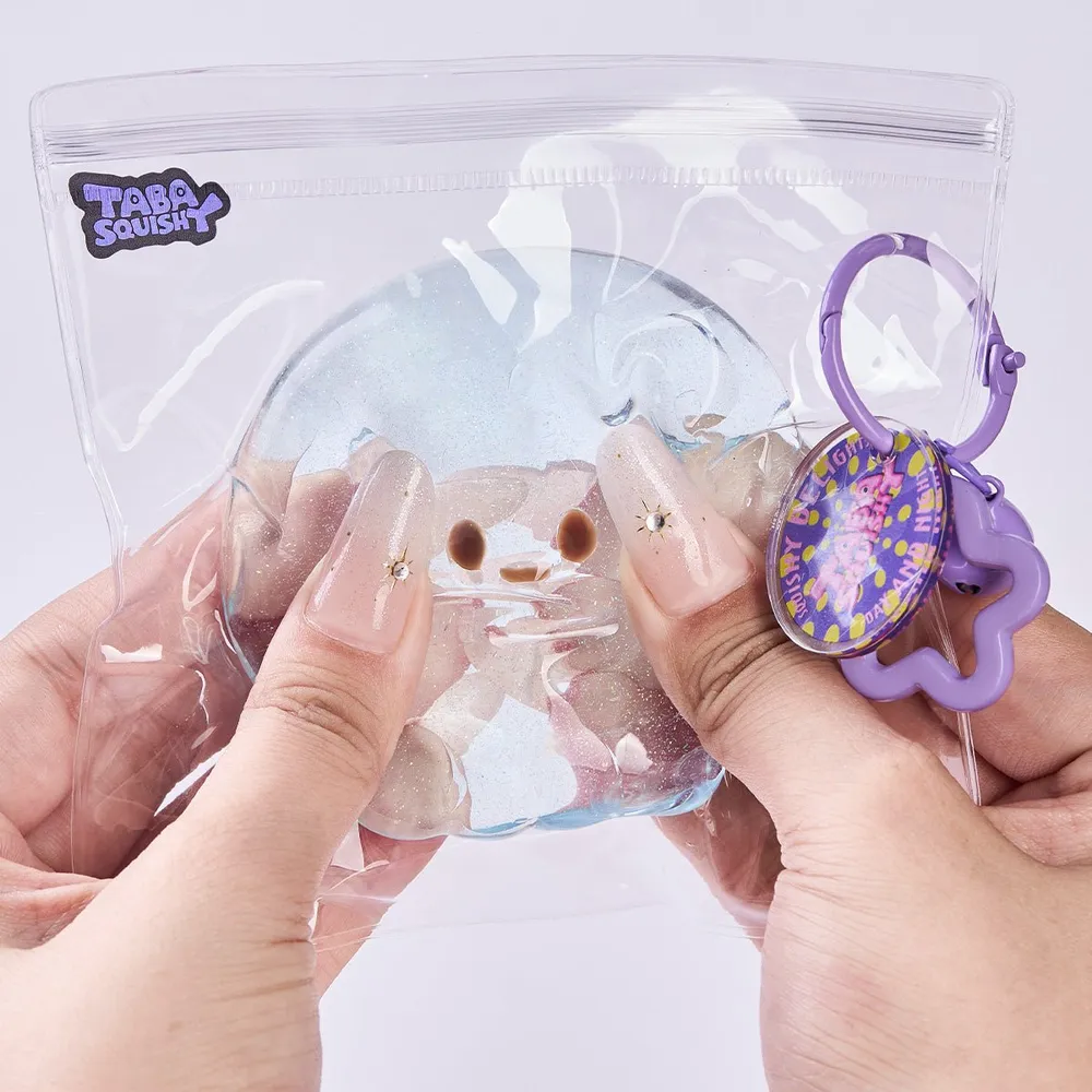 Glitter Transparent-blue Jellyfish Taba Squishy — photo 5