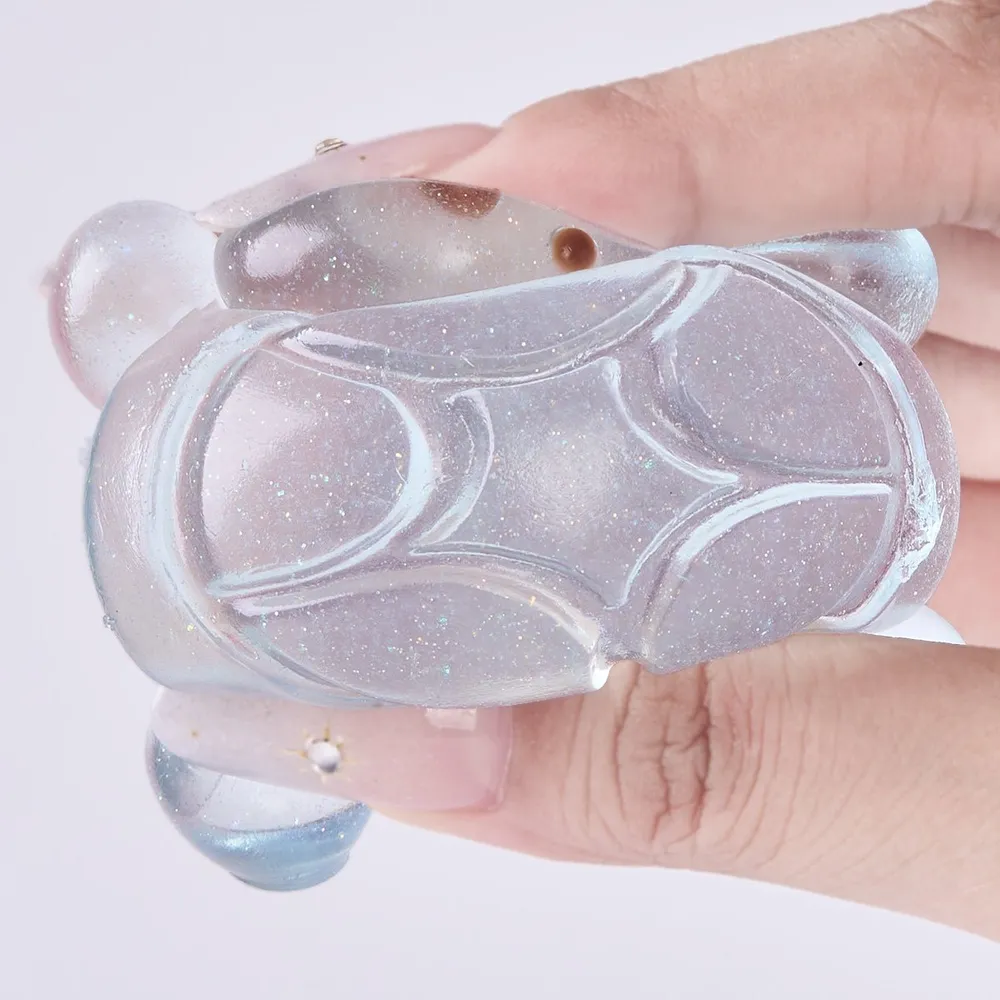 Glitter Transparent-blue Turtle Taba Squishy — photo 3