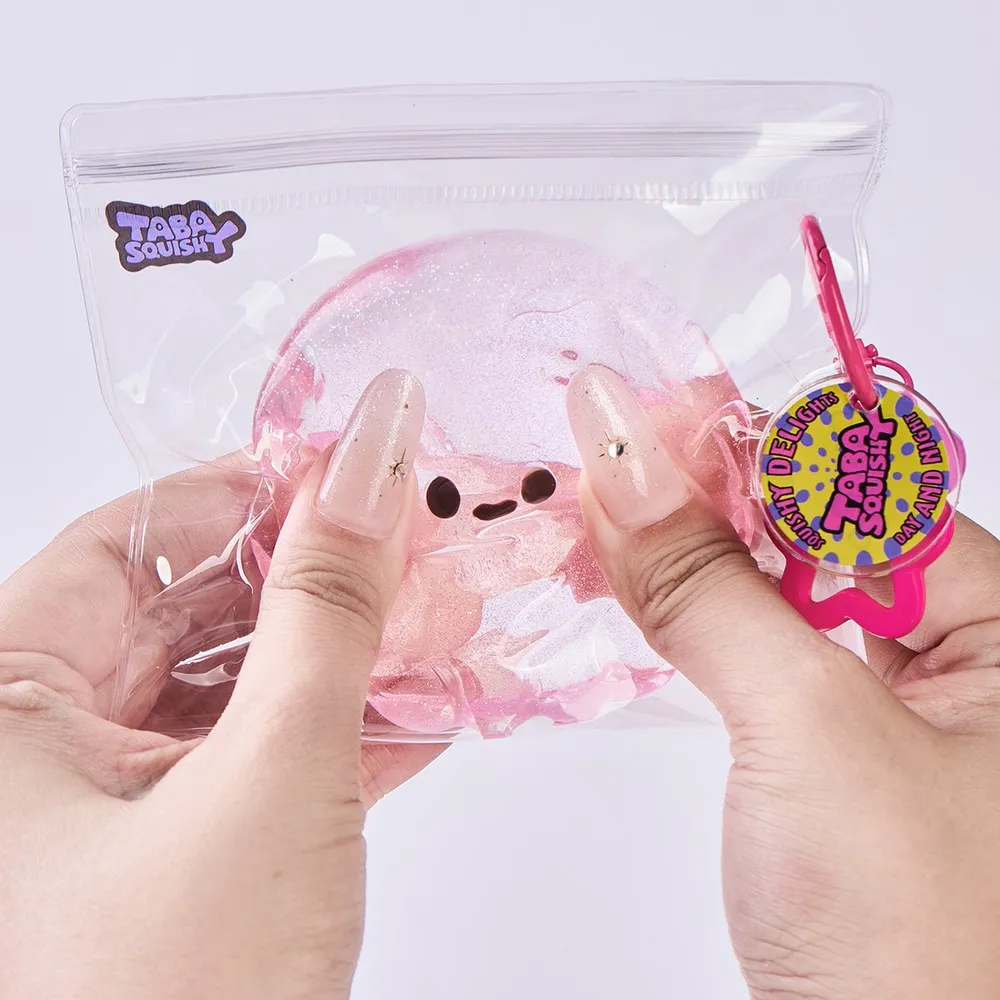 Glitter Transparent-pink Jellyfish Taba Squishy — photo 5