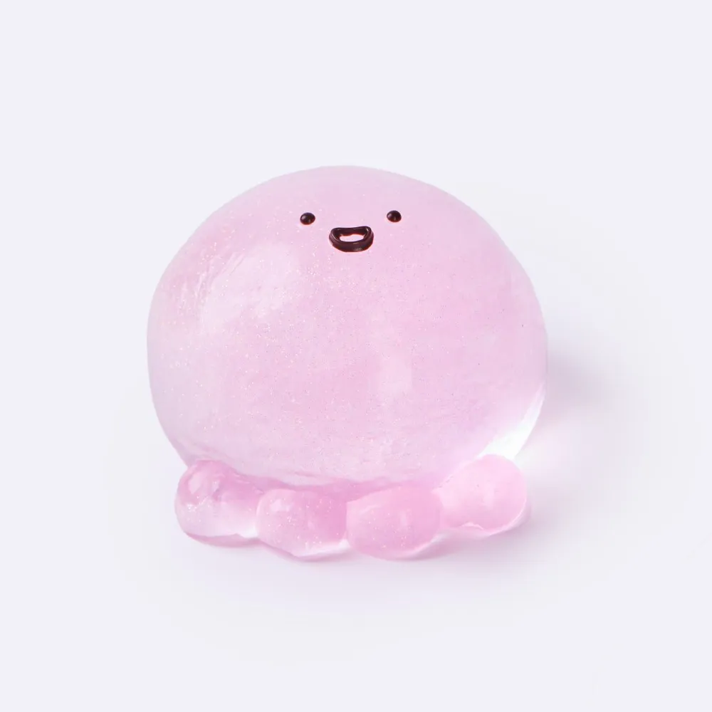 Glitter Transparent-pink Octopus Taba Squishy