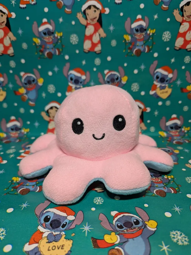 Glitter Transparent-pink Octopus Taba Squishy — photo 5