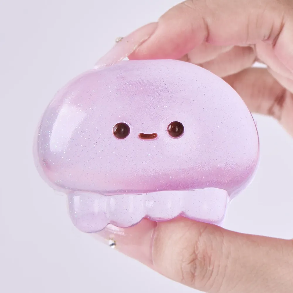 Glitter Transparent-purple Jellyfish Taba Squishy — photo 2