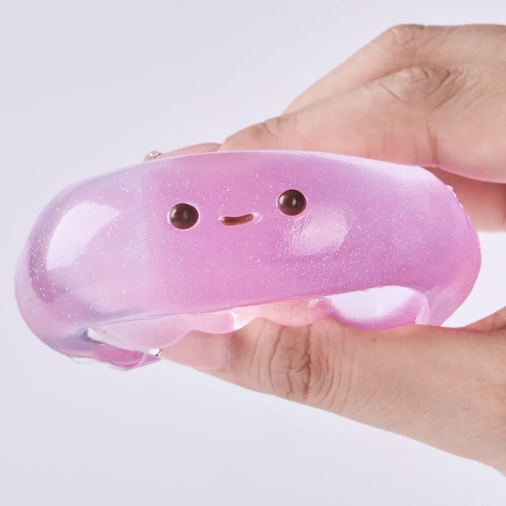 Glitter Transparent-purple Jellyfish Taba Squishy — photo 3