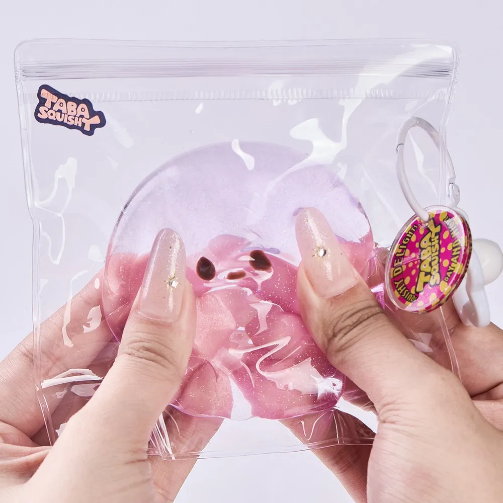 Glitter Transparent-purple Jellyfish Taba Squishy — photo 5