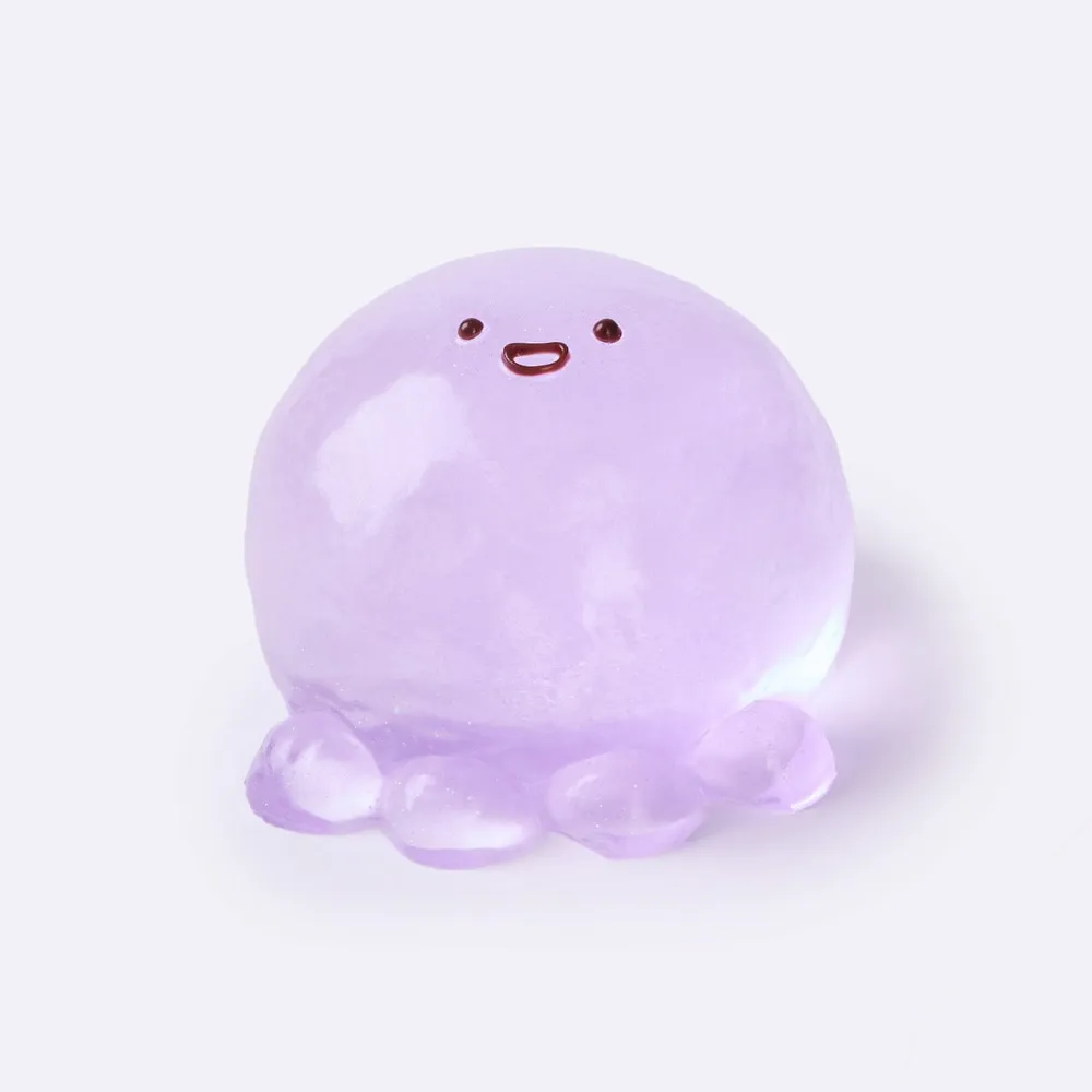 Glitter Transparent-purple Octopus Taba Squishy