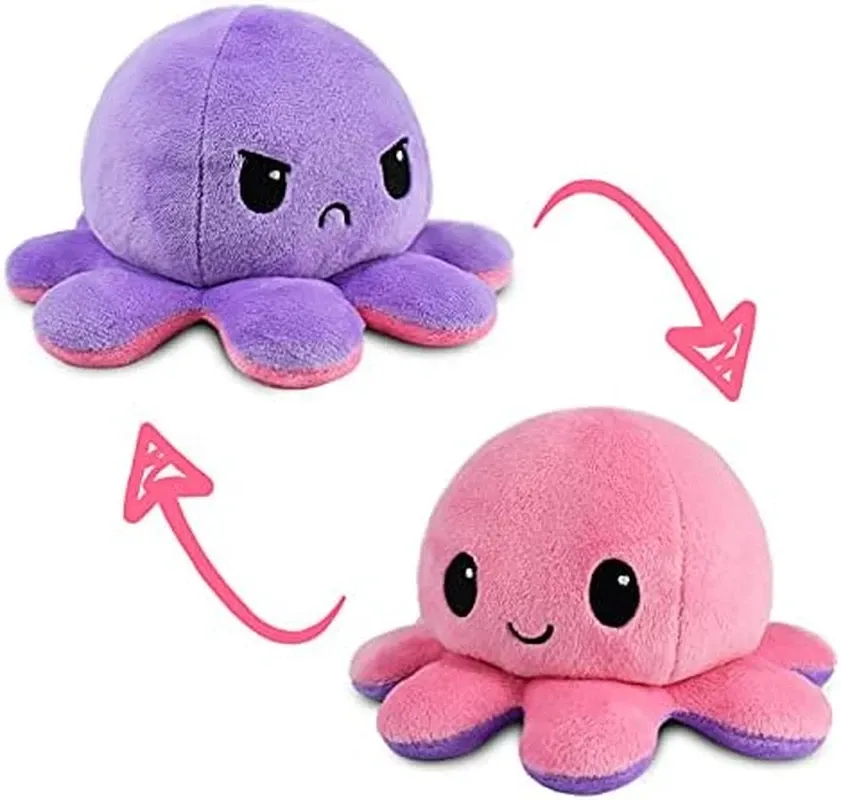 Glitter Transparent-purple Octopus Taba Squishy — photo 2