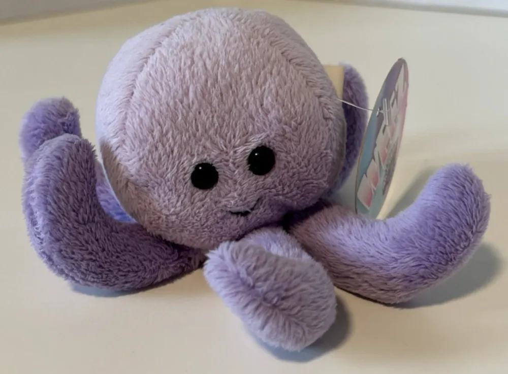 Glitter Transparent-purple Octopus Taba Squishy — photo 3