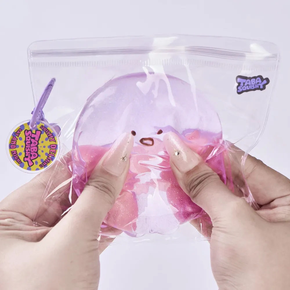 Glitter Transparent-purple Octopus Taba Squishy — photo 5