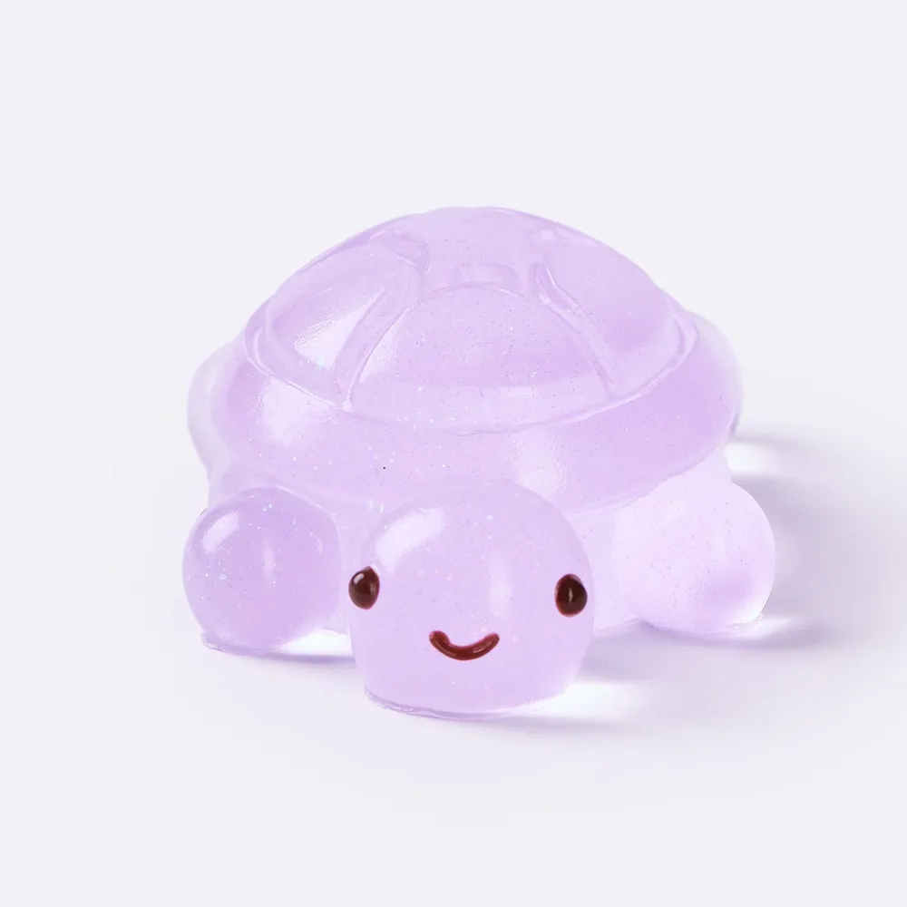 Glitter Transparent-purple Turtle Taba Squishy