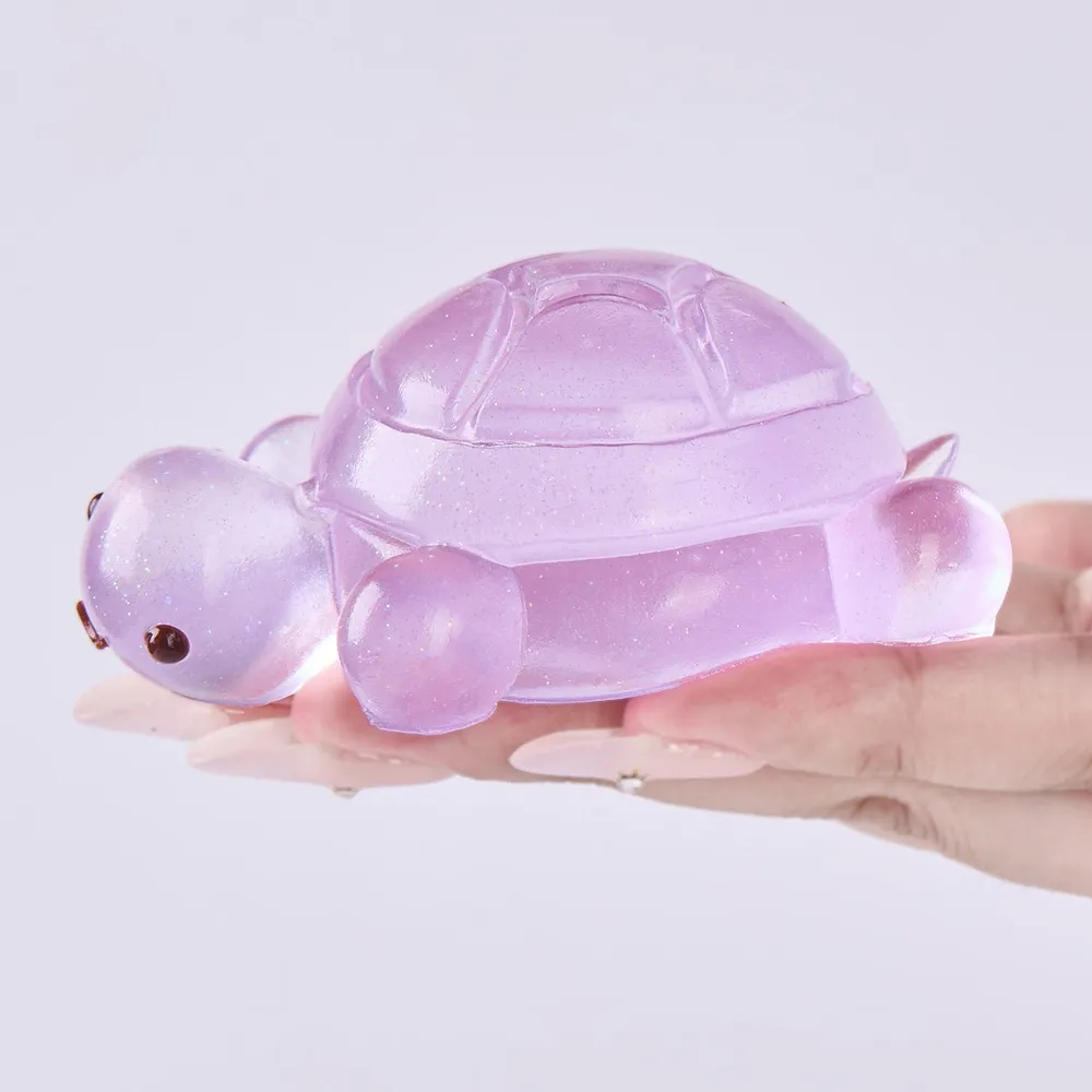 Glitter Transparent-purple Turtle Taba Squishy — photo 2
