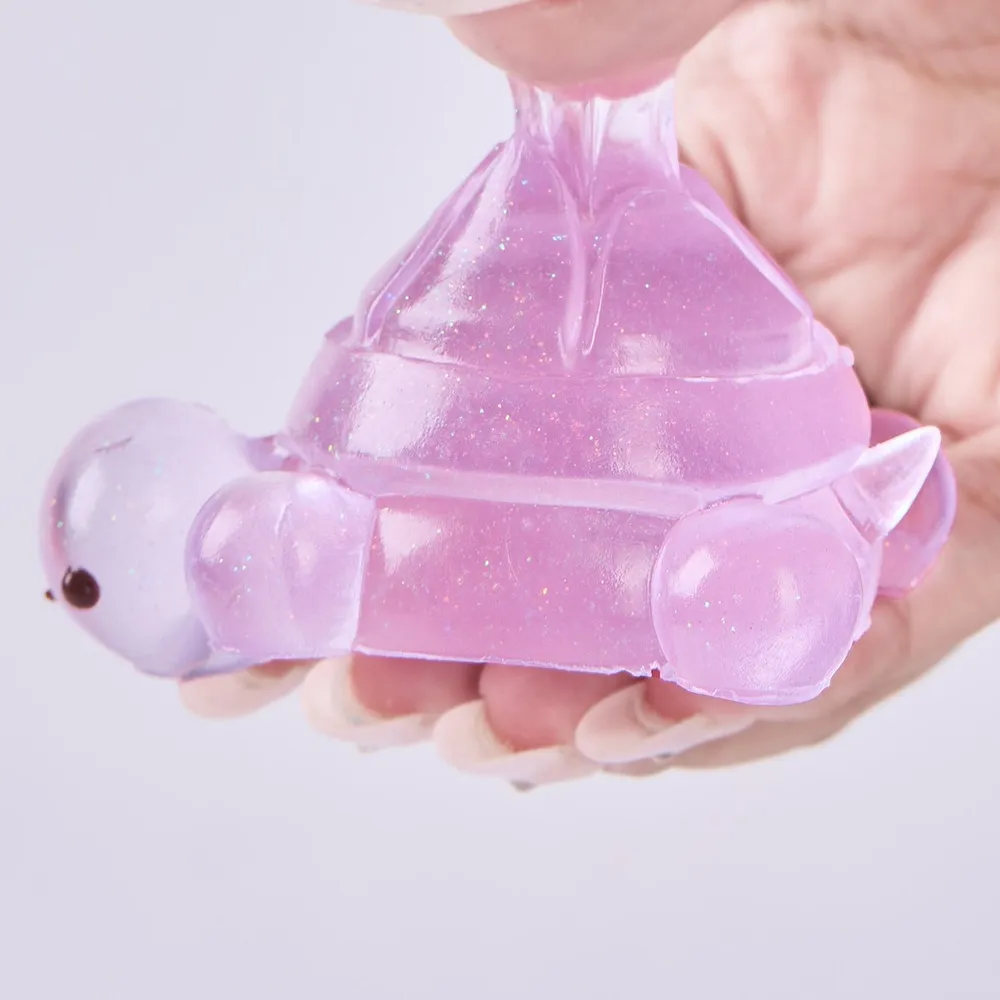 Glitter Transparent-purple Turtle Taba Squishy — photo 4