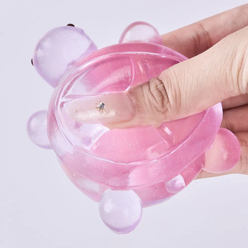 Glitter Transparent-purple Turtle Taba Squishy — photo 5